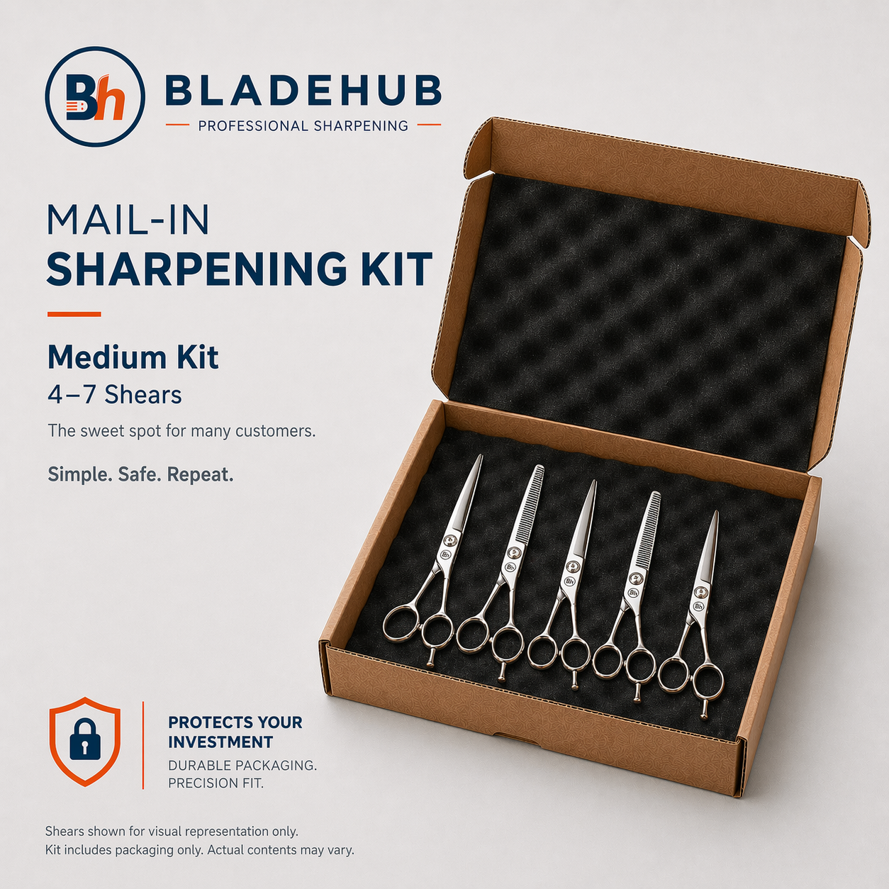 Bladehub Mail-In Sharpening - Shear and Clipper Blades Sharpening by Mail