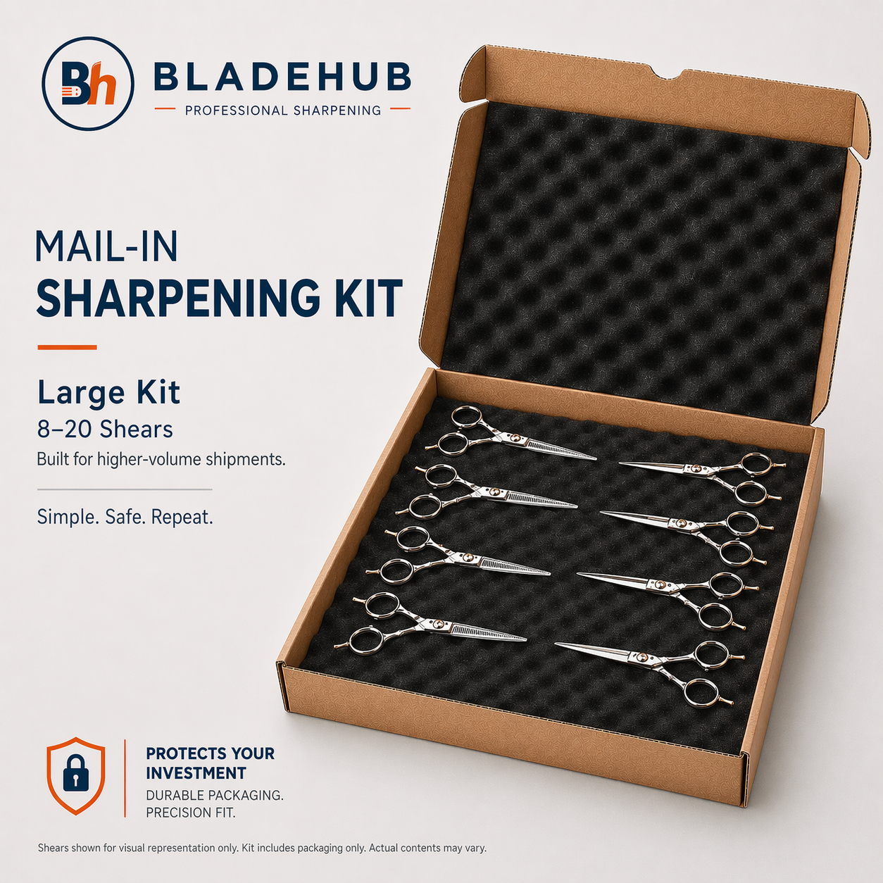 Bladehub Mail-In Sharpening - Shear and Clipper Blades Sharpening by Mail