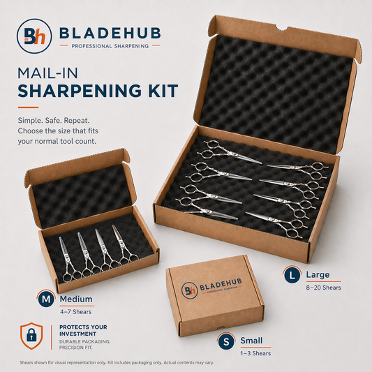 Bladehub Mail-In Sharpening - Shear and Clipper Blades Sharpening by Mail