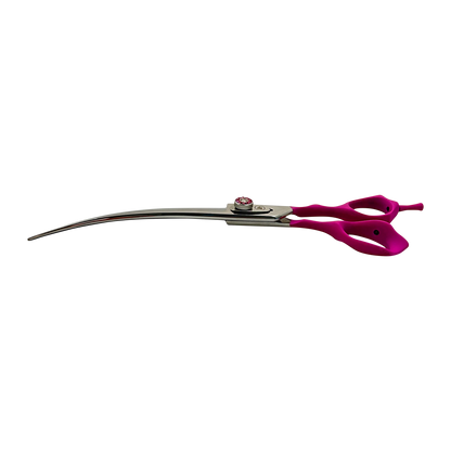 Pink Professional Grooming Curved Shears