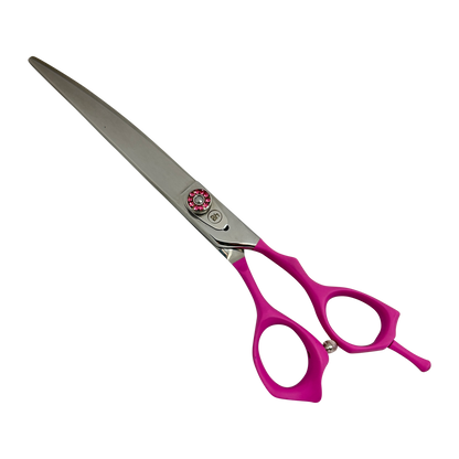 Pink Professional Grooming Curved Shears
